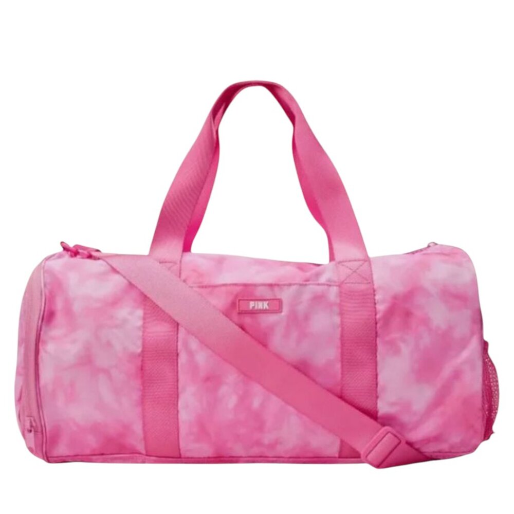 PINK VICTORIA'S SECRET - PINK TIE DYE EVERYDAY DUFFLE BAG Plus Free Gift